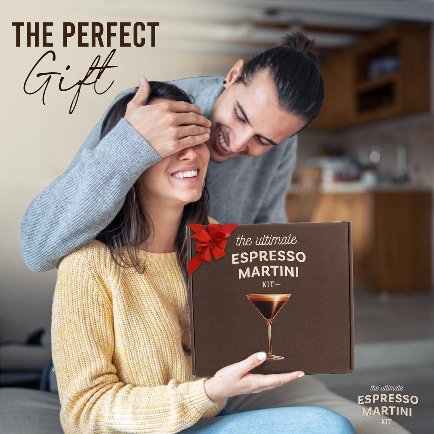 Your Dream Party Shop - Premium Cocktail Kit Gift Set - with Glasses, Accessories, and Elegant Decorations for Birthdays, Birthday Gifts for Women (Espresso Martini Kit)