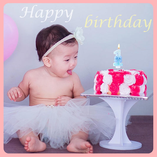 Birthday Candles 1 Blue Bow Number 1 Cake Candles, Baby 1st Cake Topper Decorations for Kids Pets Pastel Birthday Party Supplies (Number 1)