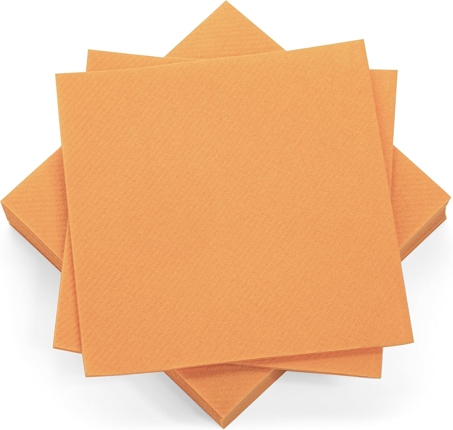 AMERICAN HOMESTEAD Peach Cocktail Napkins - Premium 4"x4" Disposable Linen-Like Beverage Napkins - Bulk Square Party Bar Serviettes for Weddings, Parties, Events, and Everyday Use - 100 Count