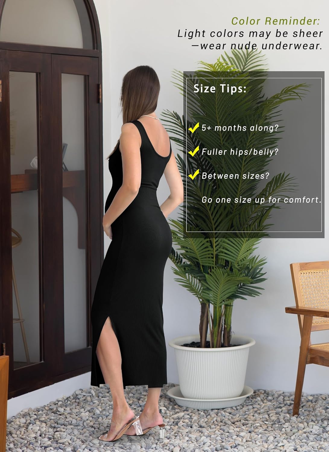 Rnxrbb 2 PCS Fall Winter Maternity Dress Cardigan Set Long Bodycon Maxi Formal Dresses Boho Baby Shower for Women