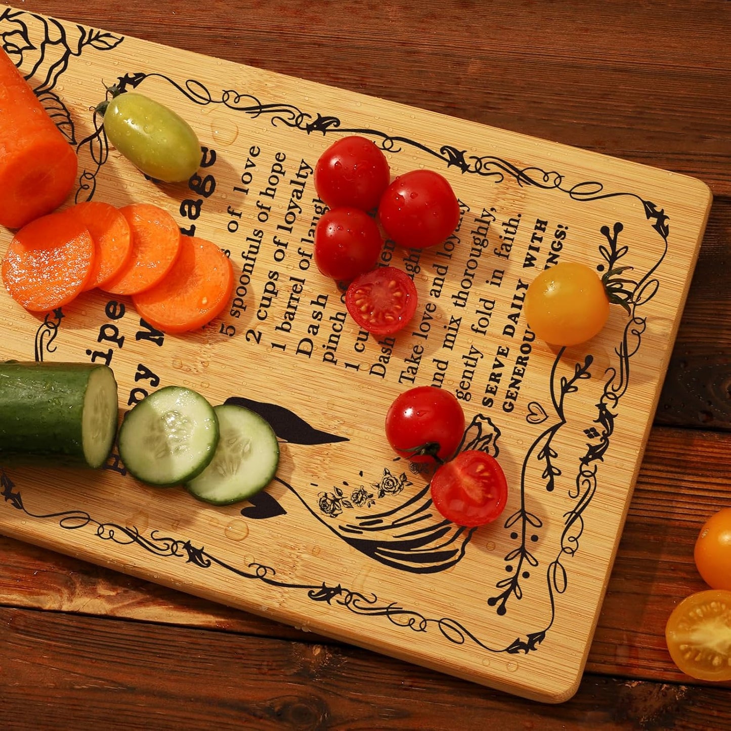 Wedding Gift for Couples 2025, Cutting Board Set Bridal Shower Gift for Bride Groom, Happy Marriage Wedding Gifts for Newlywed Wedding Shower Gift for Couple, Gift for Bride to Be Engagement Marriage
