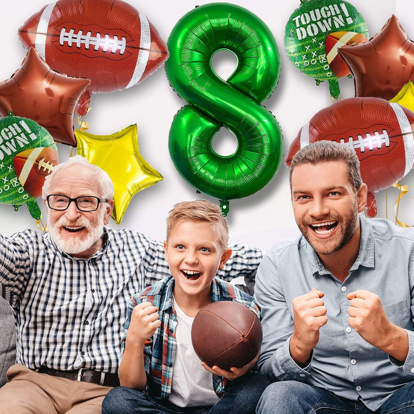 Football Balloons Set Football Birthday Party Decorations Football Touchdown Sports Theme Birthday Party Decoration, Tailgate Game Day Football Theme Supplies Birthday Party Decorations