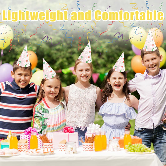 CANREVEL Party Hats for Kids and Adults, Party Supply for Party Decorations, Party Headwear for Birthday Celebration