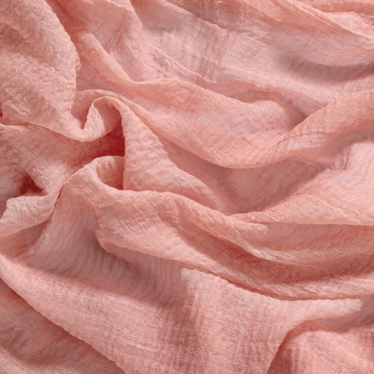 Socomi 6pcs Cheesecloth Table Runner Rose Gold Fall Thanksgiving Gauze 120 Inch Rustic Boho Cheese Cloth Runner for Wedding Party Baby Bridal Shower Centerpiece Decoration Holiday Home Decorations