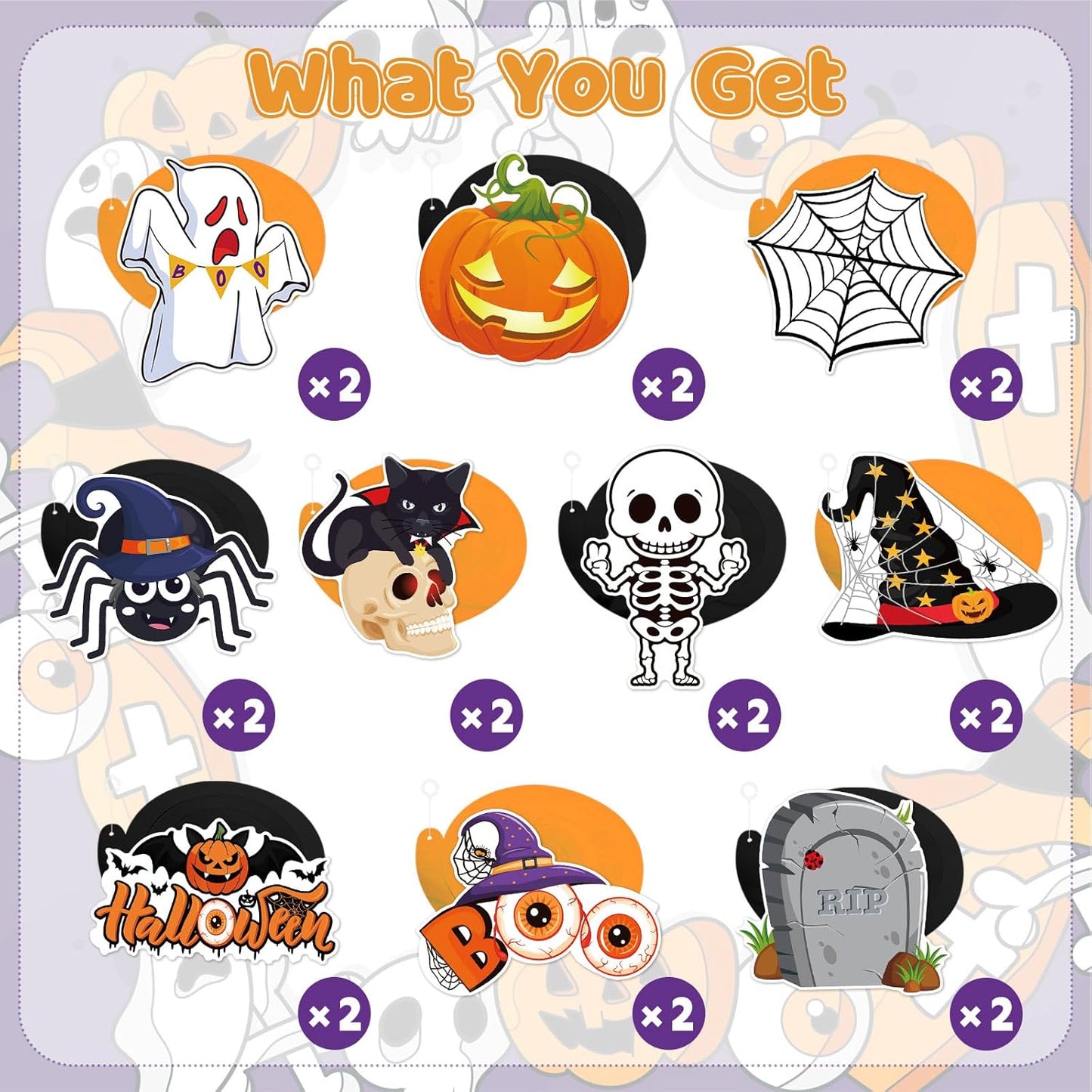 40Pcs Halloween Hanging Swirl Decorations – Ceiling Decor That Fills Empty Space and Makes Any Room Feel Hauntingly Complete