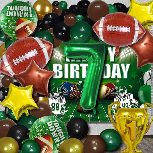 Football Balloons Set Football Birthday Party Decorations Football Touchdown Sports Theme Birthday Party Decoration, Tailgate Game Day Football Theme Supplies Birthday Party Decorations