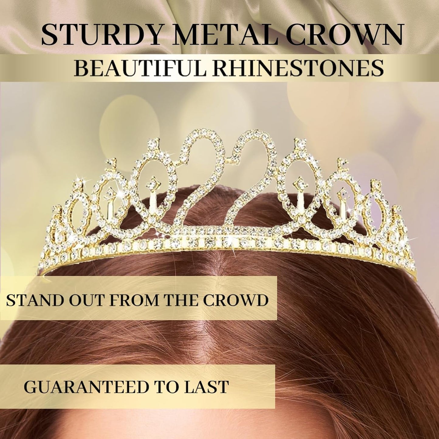 Trgowaul 22nd Birthday Decorations for her, Champagne Gold Happy 22nd Birthday Supplies for Girls, 22 Sash and Crown, Banner, Fringe Curtains, Cake Topper, 22 Year Old Party Supplies Set
