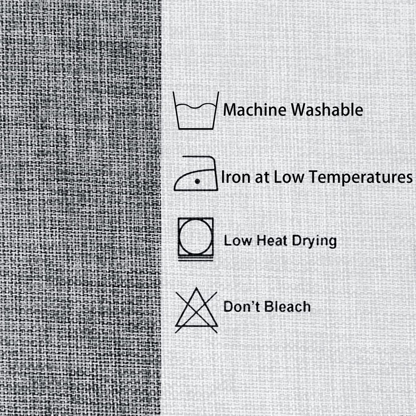 Hiasan Faux Linen Square Tablecloth - Wrinkle and Stain Resistant Washable Table Cloth for Kitchen Dining Room Holiday Table Cover for Party Dinner, Grey, 54 x 54 Inch
