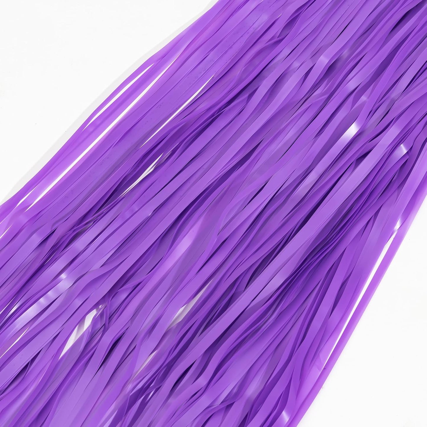 Purple Tinsel Fringe Party Backdrop - GREATRIL Party Streamers for Lavender/Mermaid/Butterfly/Fairy Birthdays Party Decorations - 3.2ft X 8.2ft - 2 Packs