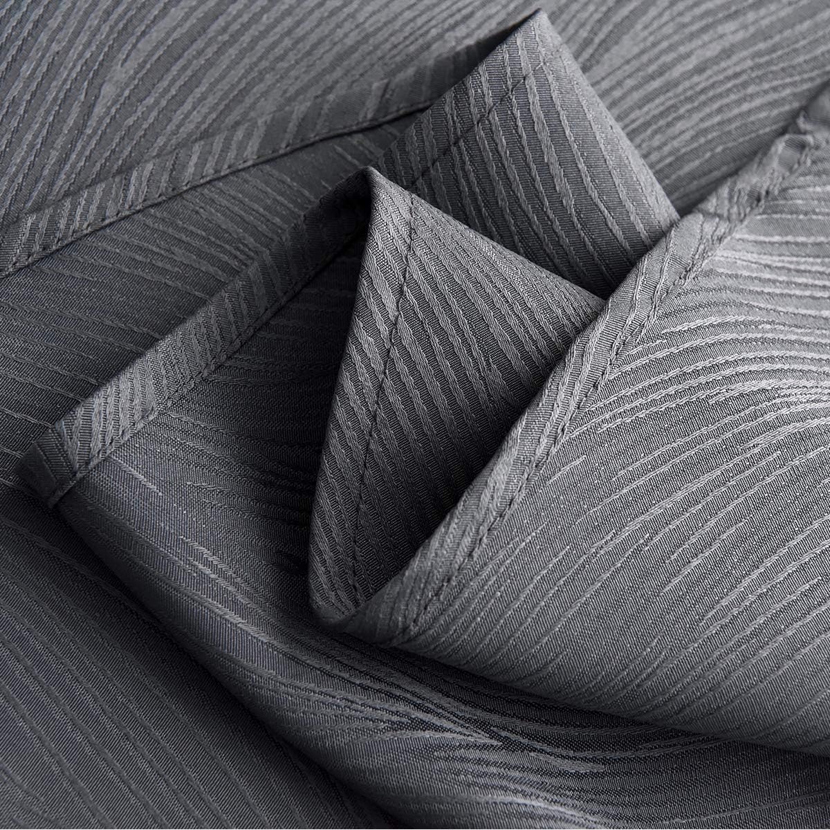 maxmill Round Jacquard Tablecloths Swirl Pattern Spillproof Wrinkle Free Heavy Weight Soft Table Cloth for Circular Table Cover of Buffet Banquet Parties Holiday Dinner Round 90 Inch Charcoal
