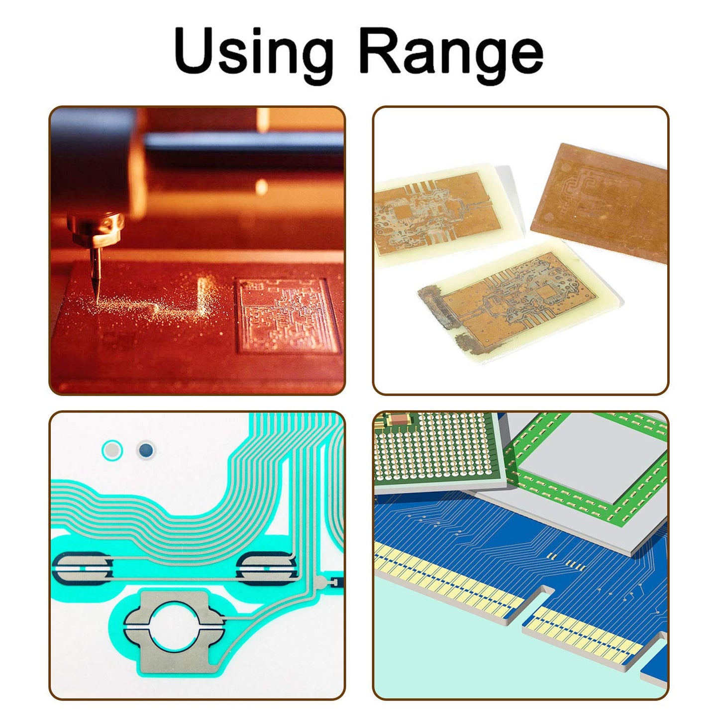 Aoje-Link Single Side Copper Clad PCB Laminate Circuit Board, FR-4 Glass Fiber, 100 x 70 x 2mm, 5pcs