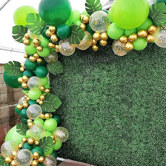 Green Balloons 12 inch, Green Latex Balloons 50pcs Party Balloons for Birthday Christmas Baby Shower Jungle Football Tropical Safari Party Decorations