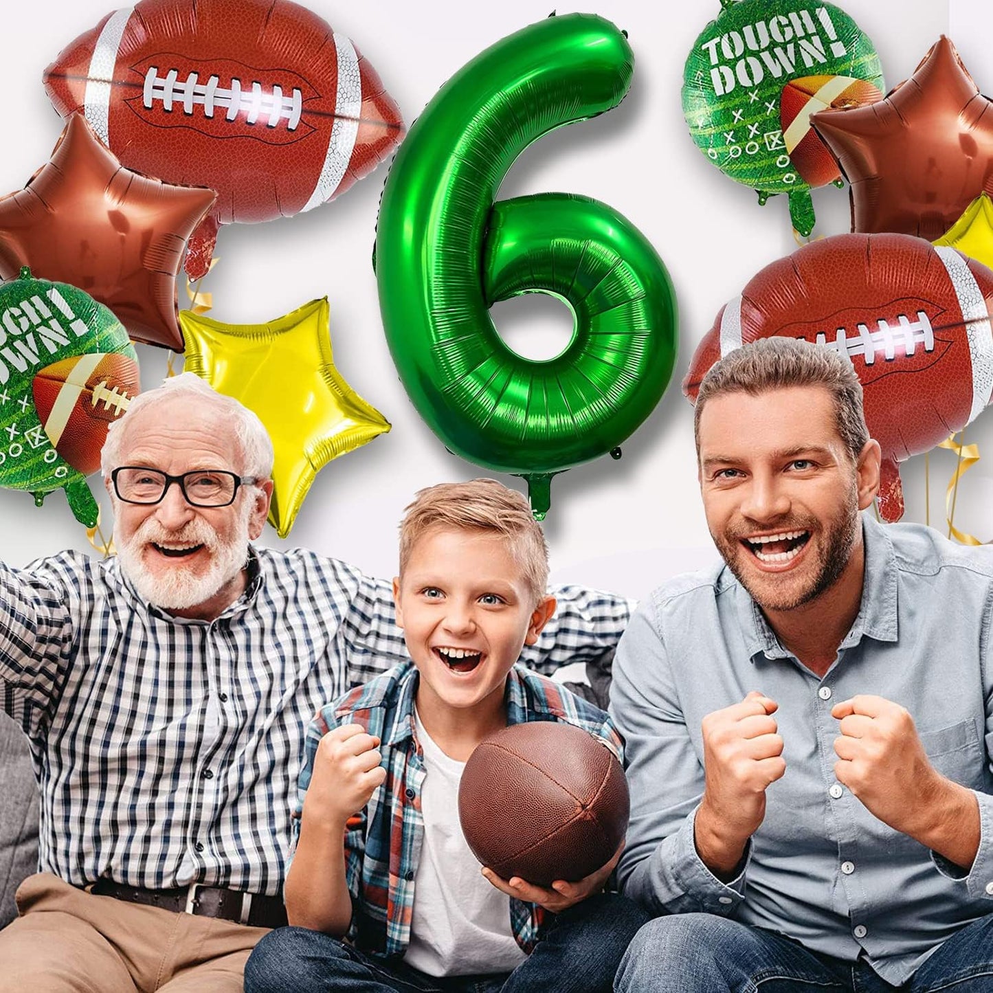 Football Balloons Set Football Birthday Party Decorations Football Touchdown Sports Theme Birthday Party Decoration, Tailgate Game Day Football Theme Supplies Birthday Party Decorations