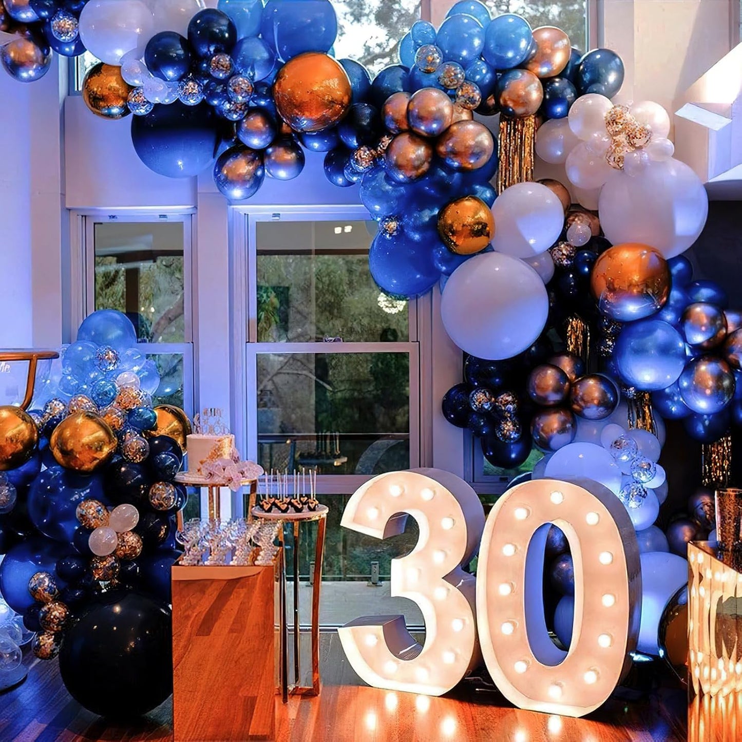 PartyWoo Metallic Blue Balloons 50pcs 5 Inch Small Mini Chrome Blue Latex Balloons for Graduation Wedding Baby Shower Engagement Baby Shower Wedding Bachelorette Birthday Party Decorations Blue-G106