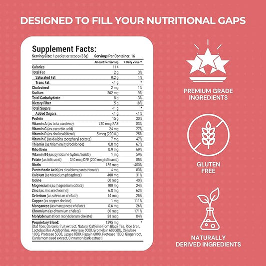 THRIVE Protein Shake | 16 Packets (35g Each) | Gluten-Free, Pea Protein Blend, Probiotics, Fiber & Digestive Enzymes | Supports Lean Muscle (16 Packets (Single Servings), Chocolate Covered Strawberry)