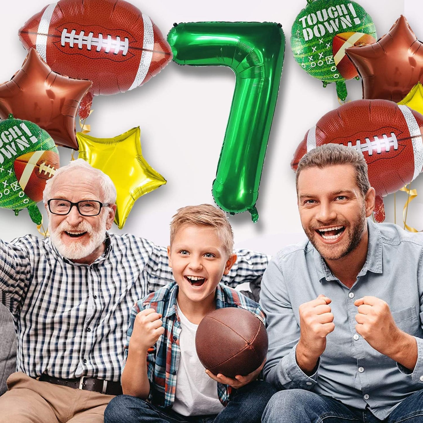 Football Balloons Set Football Birthday Party Decorations Football Touchdown Sports Theme Birthday Party Decoration, Tailgate Game Day Football Theme Supplies Birthday Party Decorations