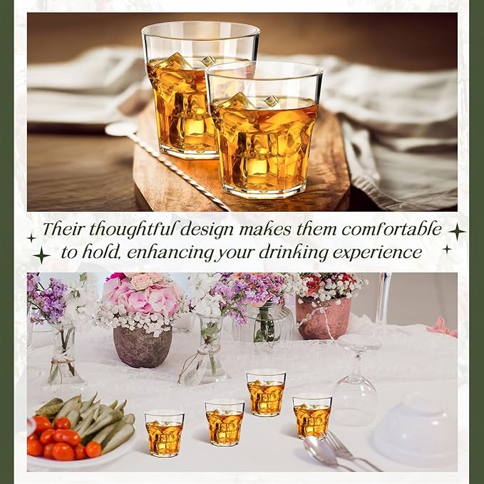 Tioncy 50 Pcs Acrylic Drinking Glasses 3 oz Small Whiskey Glass Clear Shot Glasses Bulk Unbreakable Stackable Mixed Drinkware Mini Beer Mug for Drinking Bars Wine Vodka