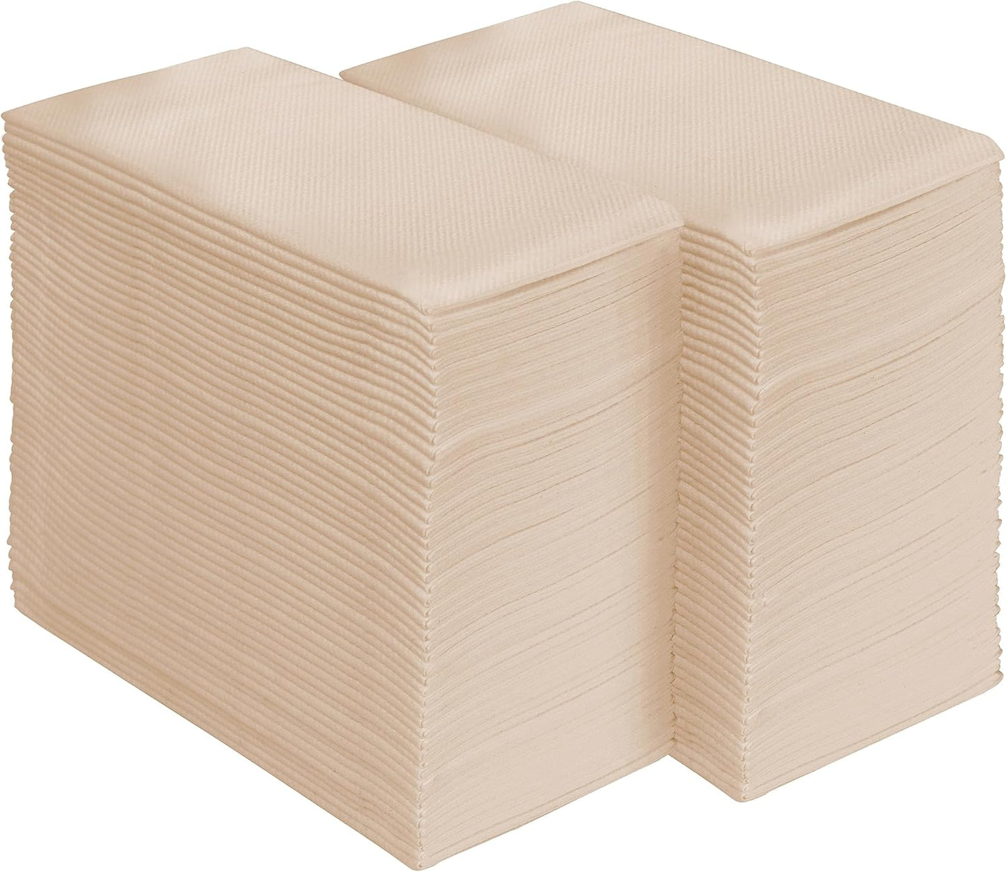 AMERICAN HOMESTEAD Paper Napkins - Sand Disposable Linen-Like Dinner Napkins - Restaurant-Quality Table Serviettes for Weddings, Parties, and Events - 15.75" x 15.75" - 50 Count