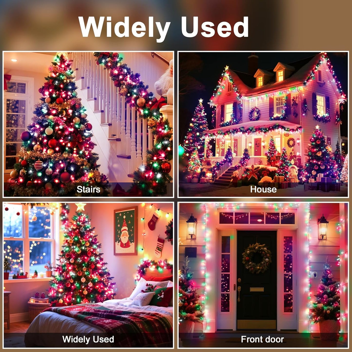 393 FT Christmas Light 1000 LED Xmas Lights Outdoor Christams String Lights Waterproof 8 Modes & Timer, Fairy Lights Plug in for Weeding, Patio, Party, Holiday,Christmas Decor