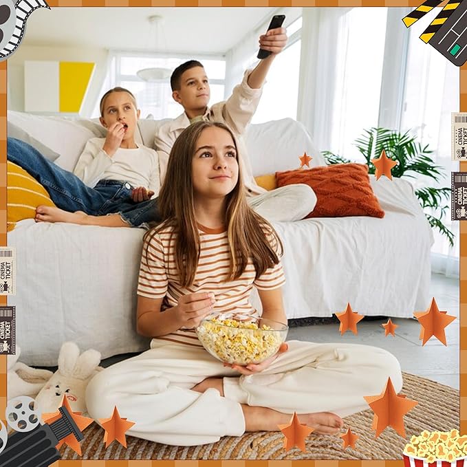 70 Pcs Orange Star Centerpieces for Party Birthday Fall Thanksgiving Decorations 3D Stars Table Decor 3 Sizes 8" 5" 3" Baby Bridal Shower Wedding Orange Friendsgiving Halloween Party Supplies