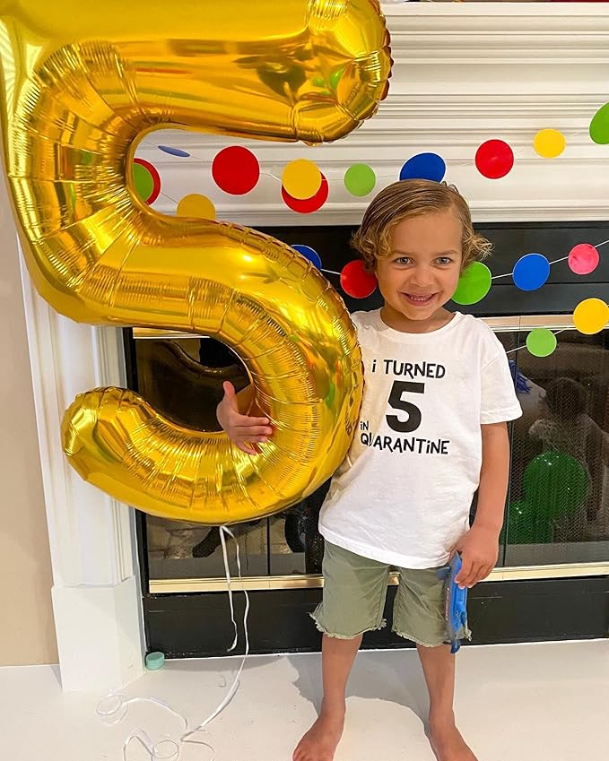 Gold Number 15 Balloon 40 inch, 15 Number Balloons, 15th Gold Birthday Decorations, 15 Year Old Girls Boys Golden Party Supplies