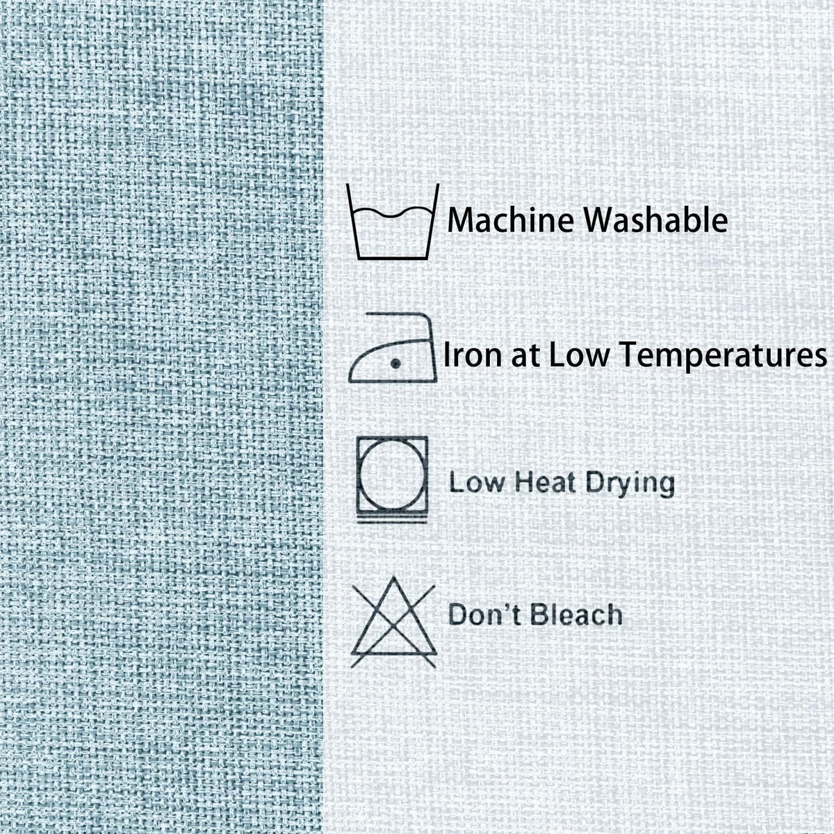 Hiasan 2 Pack Faux Linen Rectangle Tablecloth - Wrinkle and Stain Resistant Washable Table Cloth for Kitchen Dining Room Holiday Table Cover for Party Dinner, Lux Slate Blue, 60 x 102 Inch