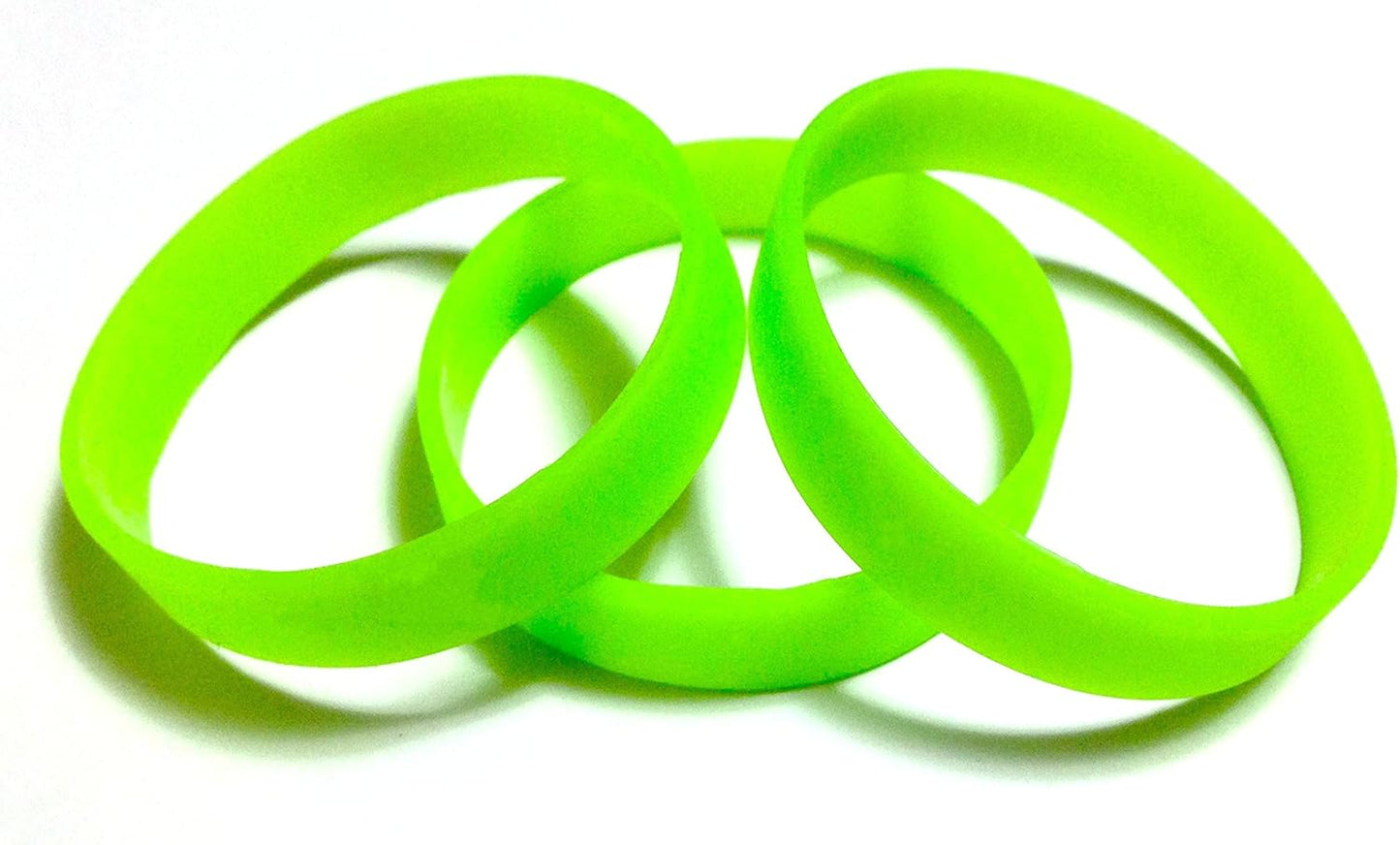 TheAwristocrat 1 Dozen (12) Multi-Pack Blank Rubber Wristbands Silicone Bracelets - Select from a Variety of Colors
