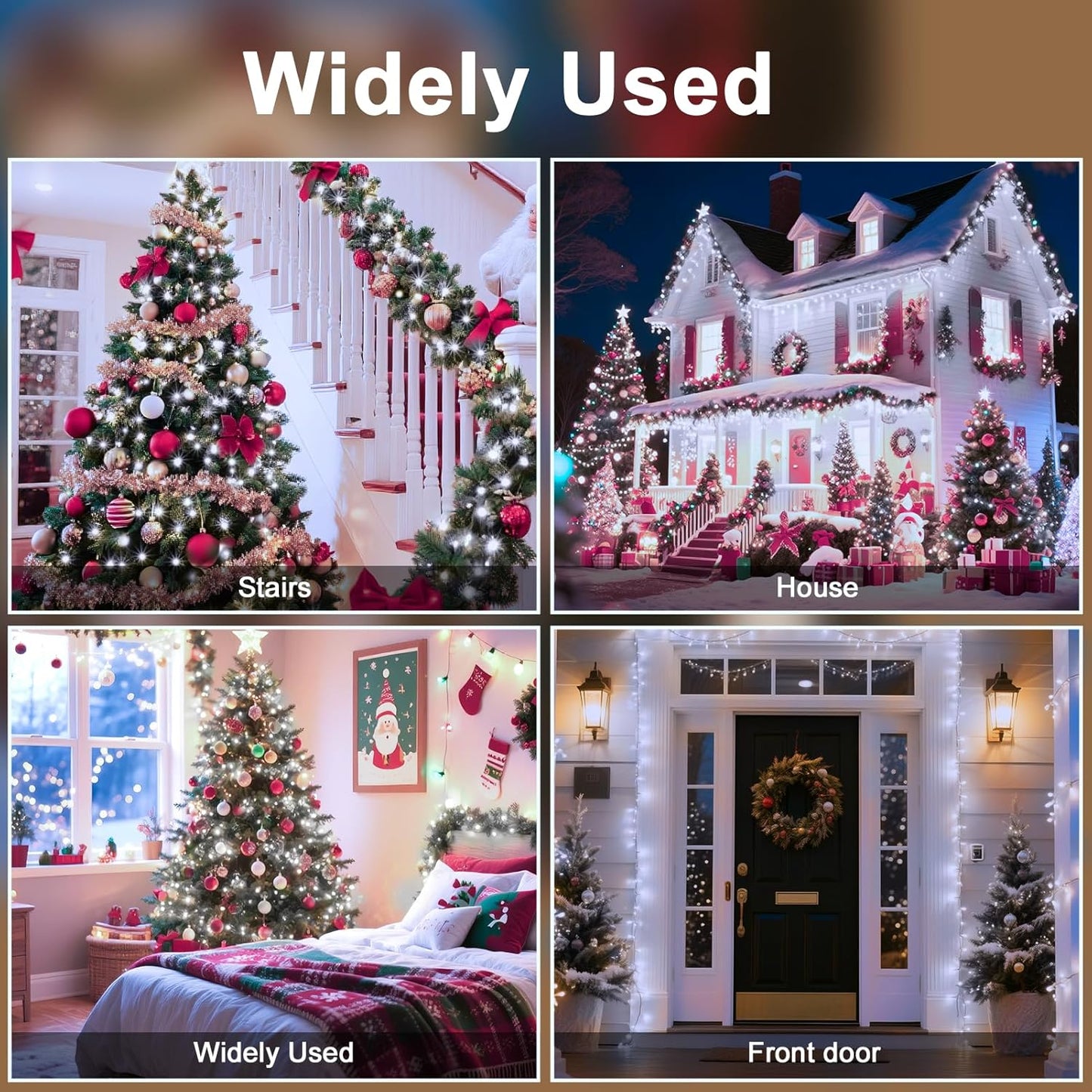 393 FT Christmas Light 1000 LED Xmas Lights Outdoor LED Christams String Lights Waterproof 8 Modes & Timer, Fairy Lights Plug in for Weeding, Patio, Party, Holiday,Christmas Decor (Cool White)