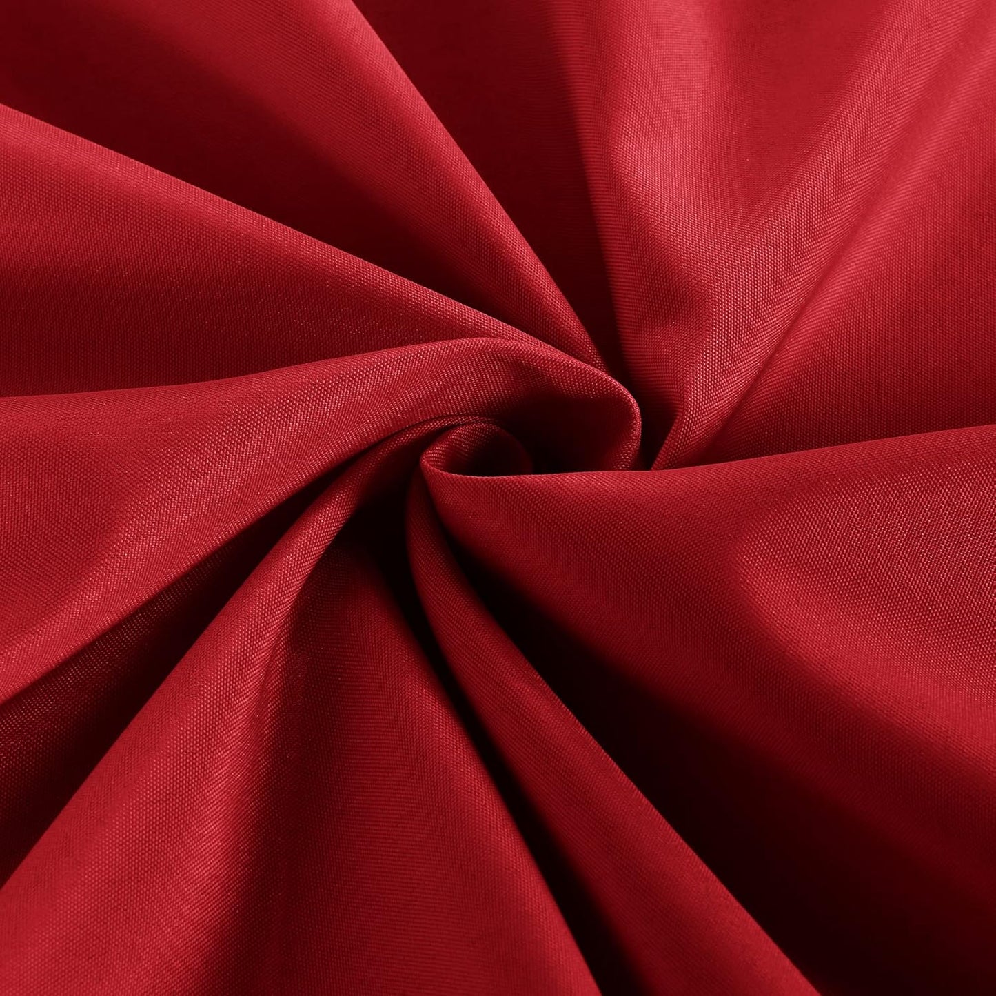 Obstal 2 Pack 6FT Red Table Cloths for Standard Folding Tables - Water Resistant Washable Fabric Polyester Rectangle Table Cover Protector for Carft Show, Vendor Stand, 72L x 30W x 30H Inches