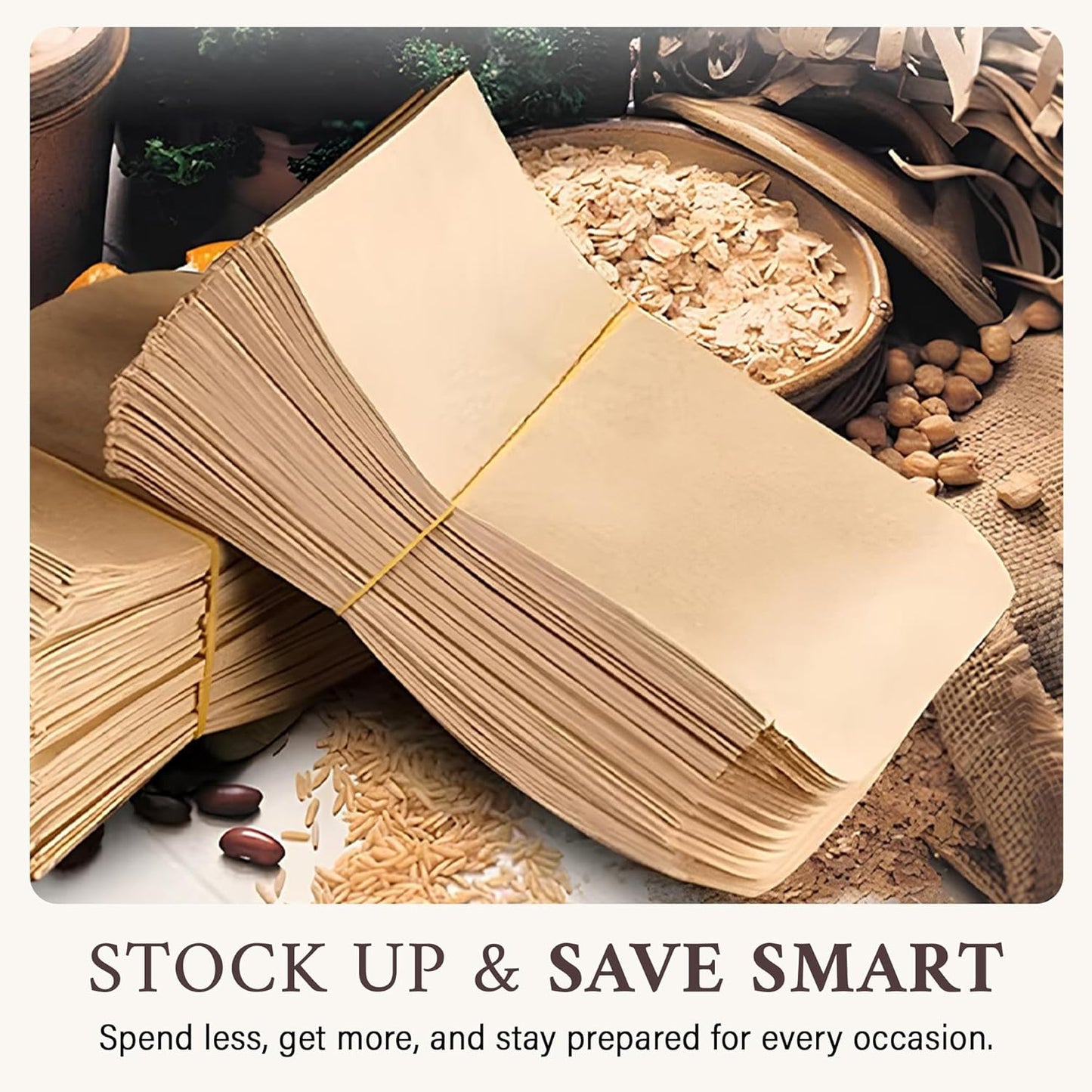 RJ Displays-100 Pack Brown Kraft Paper Merchandise Tote Bags Shopping Sales for Magazine, Books, Party Favor Bag T-Shirt (Brown, 5" x 7.5")