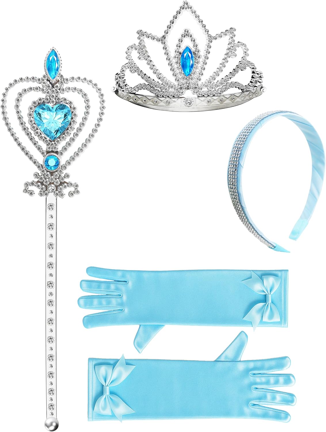Princess Dress Up Clothes, Syncs with Music, App-Control, RGB LED Light Up Princess Dress for Girls with Accessories