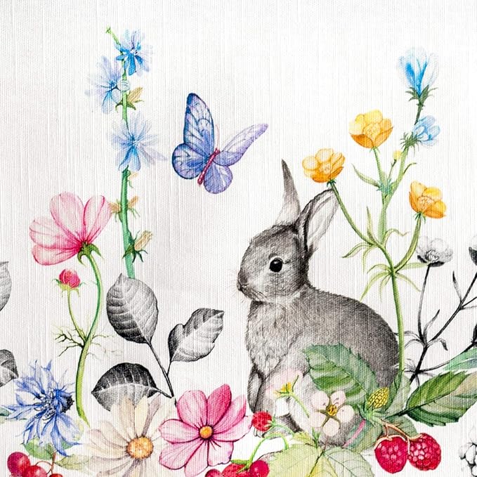 Maison d' Hermine Table Cloth Rectangle Table 100% Cotton 70 x 120 Inches Tablecloth Reusable Decorative for Dining Room Farmhouse Home Valentines Day Decorations Spring Summer - Printemps