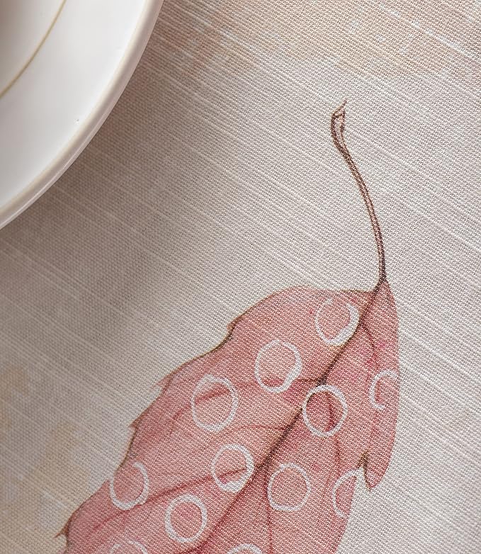 Maison d' Hermine Table Cloth Rectangle Table 100% Cotton 60 x 120 Inches Fall Tablecloth Reusable Everyday Use for Thanksgiving Christmas Decorations Dining Farmhouse Party (Colours of Autumn)