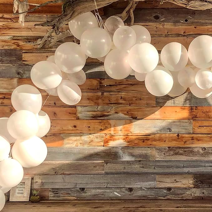 Mr. Pen- White Balloons 12 Inch, 54 Pack, Latex Party Balloons for Birthday Party, Wedding, Graduation, Engagement, Bridal Shower, Anniversary, Winter & Christmas Party Decorations