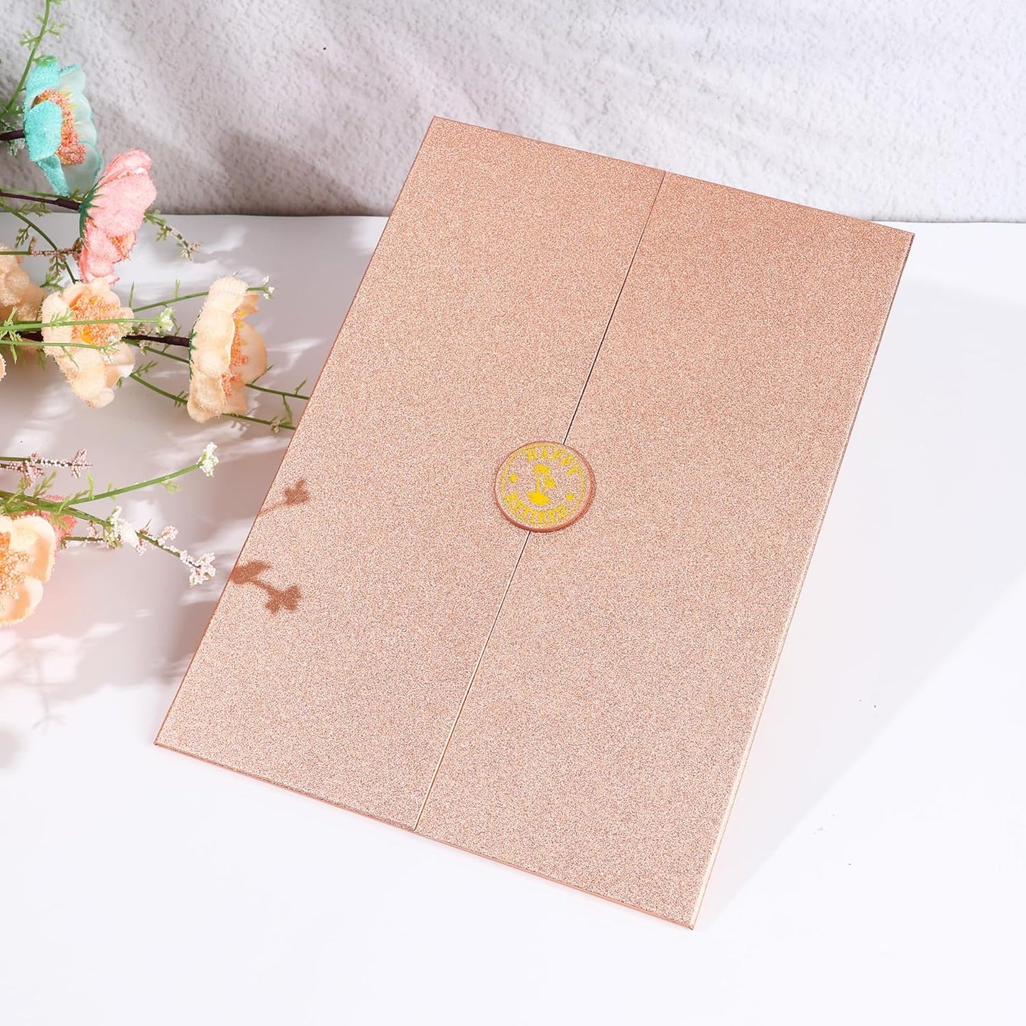 Rose Gold Retirement Party Decorations Large Retirement Card Signing Guest Book Creative Card for Men Women