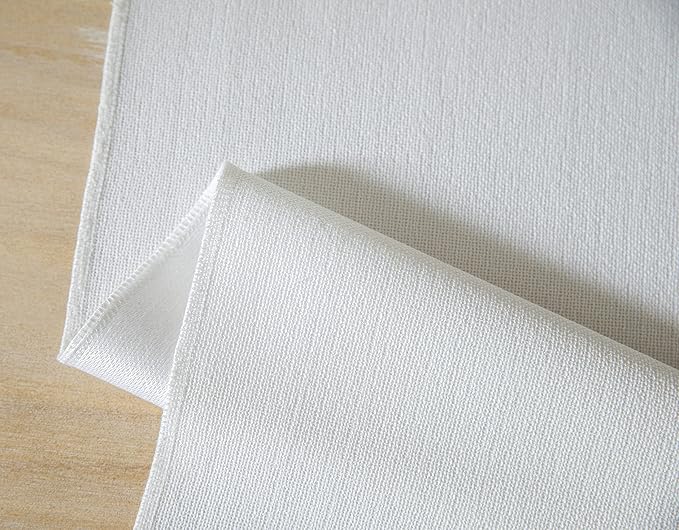 ZeeMart White Table Runners 90 Inches Long, Burlap Linen Style Rustic Farmhouse Table Runner, Long Boho Dining Table Runner, 13x90 Inches, White