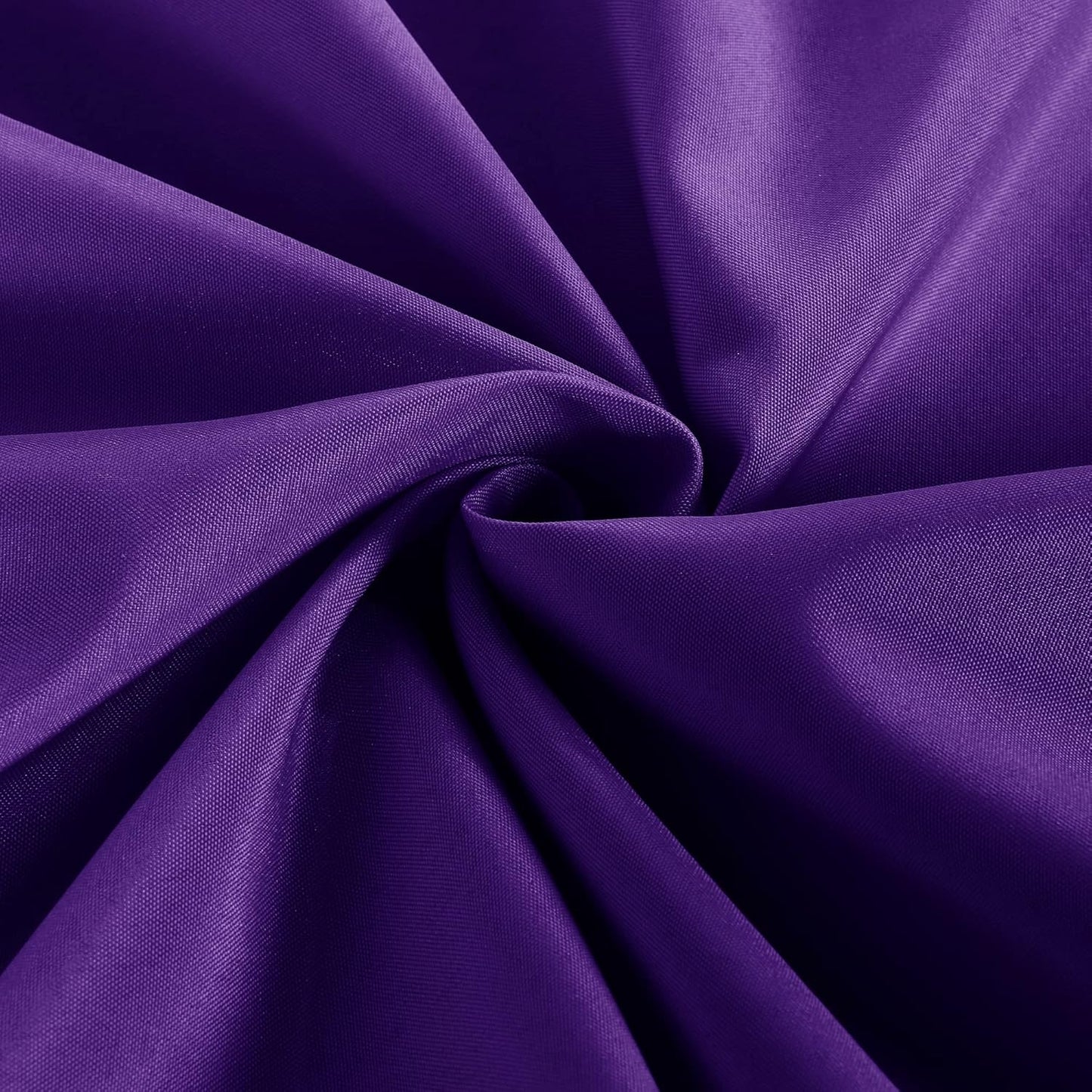 Obstal 2 Pack Table Clothes for 6 Foot Rectangle Tables - Water Resistant Washable Fabric Polyester Rectangle Table Cover Protector for Wedding, Banquet and Trade Shows, 72L x 30W x 30H Inches, Purple