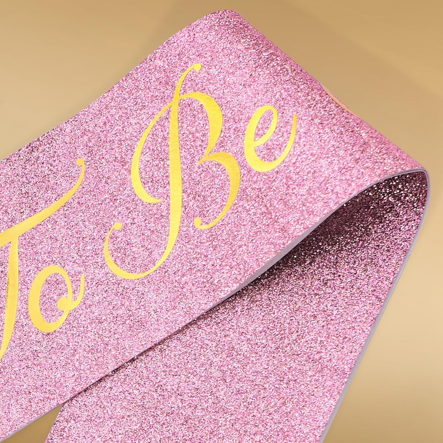 Bride to Be Sash with Gold Foil Letters Bridal Shower Hen Night Bachelorette Party Accessories
