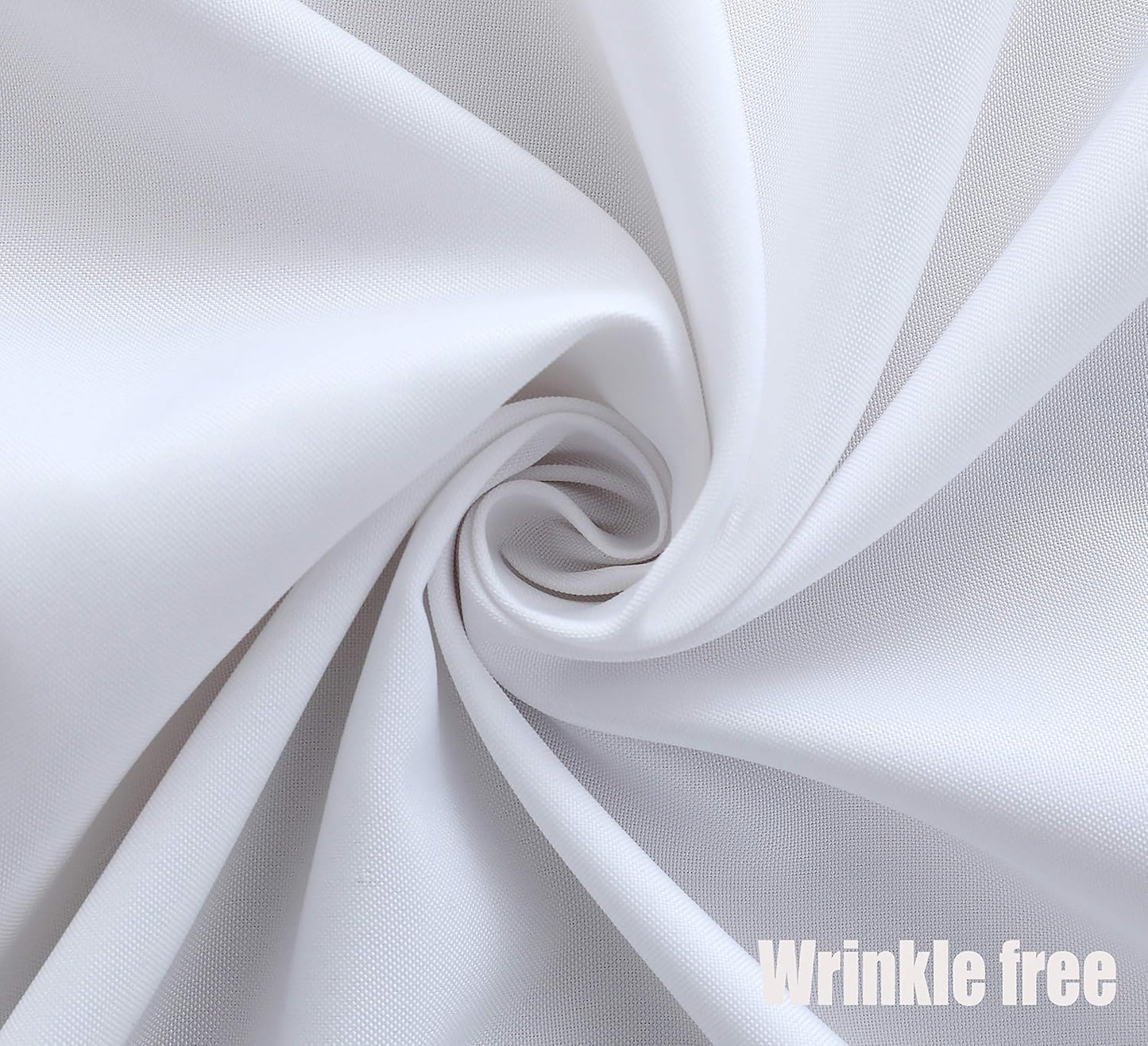 FOLINS&HOME White Rectangular Table Cloth in Heavy Duty and Water Resistant Polyester-Wrinkle Free Spillproof and Washable Tablecloths 60 x 84 inch-Table Cover for Indoor and Outdoor-Oblong/Rectangle