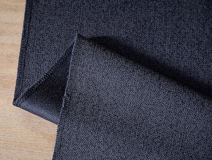 ZeeMart Navy Table Runners 60 Inches Long, Burlap Linen Style Rustic Farmhouse Table Runner, Boho Woven Dining Table Runner, 13x60 Inches, Navy