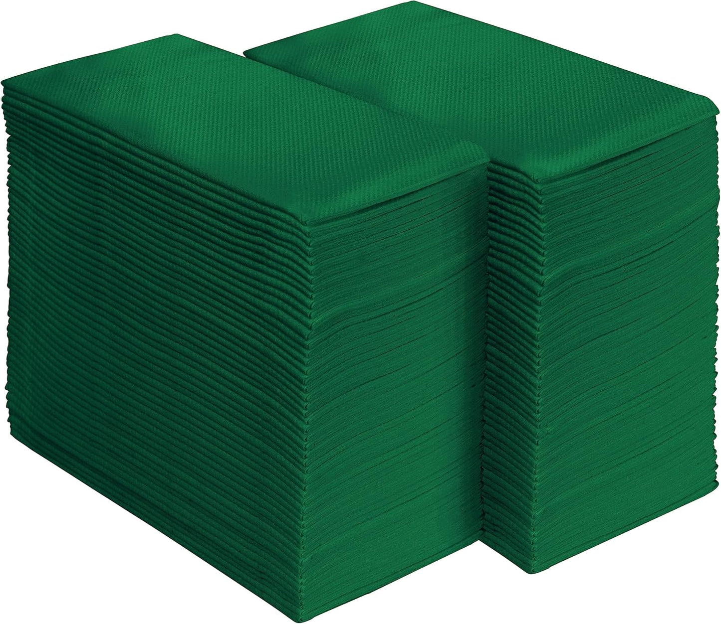 AMERICAN HOMESTEAD Paper Napkins - Green Disposable Linen-Like Dinner Napkins - Restaurant-Quality Table Serviettes for Weddings, Parties, and Events - 15.75" x 15.75" - 50 Count