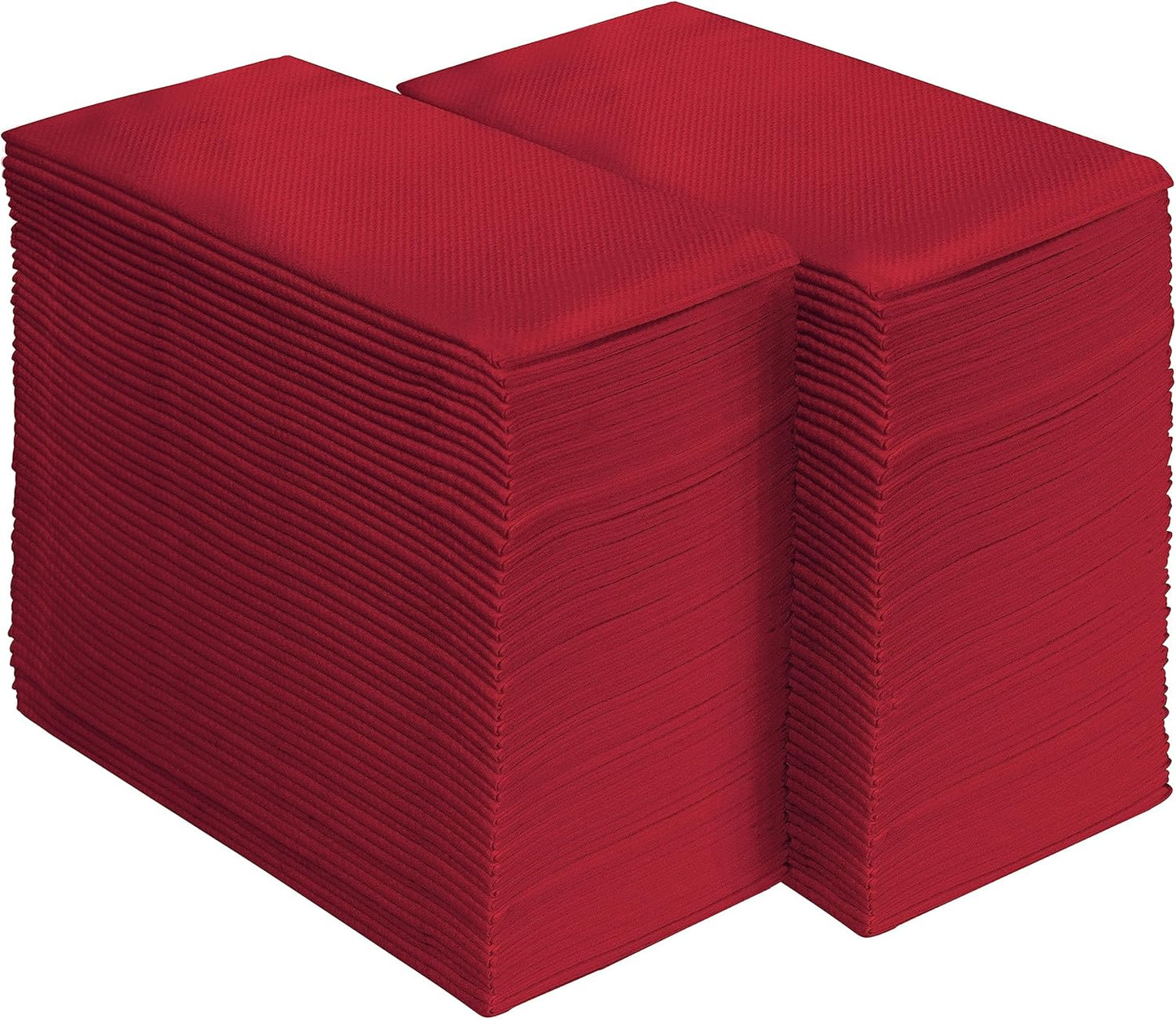 AMERICAN HOMESTEAD Burgundy Paper Dinner Napkins – 100 Pack Linen-Like Disposable Napkins for Weddings, Parties & Restaurants – Large 15.75" x 15.75" Premium Table Napkins