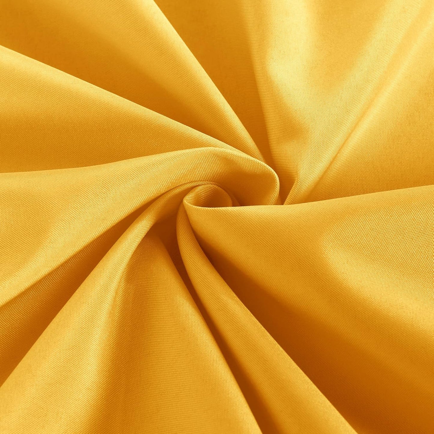 Obstal 2 Pack Table Clothes for 8 Foot Rectangle Tables - Water Resistant Washable Fabric Polyester Rectangle Table Cover Protector for Wedding, Banquet and Trade Shows, 96L x 30W Inches, Yellow