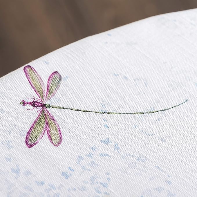 Maison d' Hermine Table Cloth Round Table 100% Cotton 63 Round Inches Tablecloth Reusable Decorative for Dining Room Farmhouse Home Valentines Day Decorations Spring Summer - Fleurs De Mai