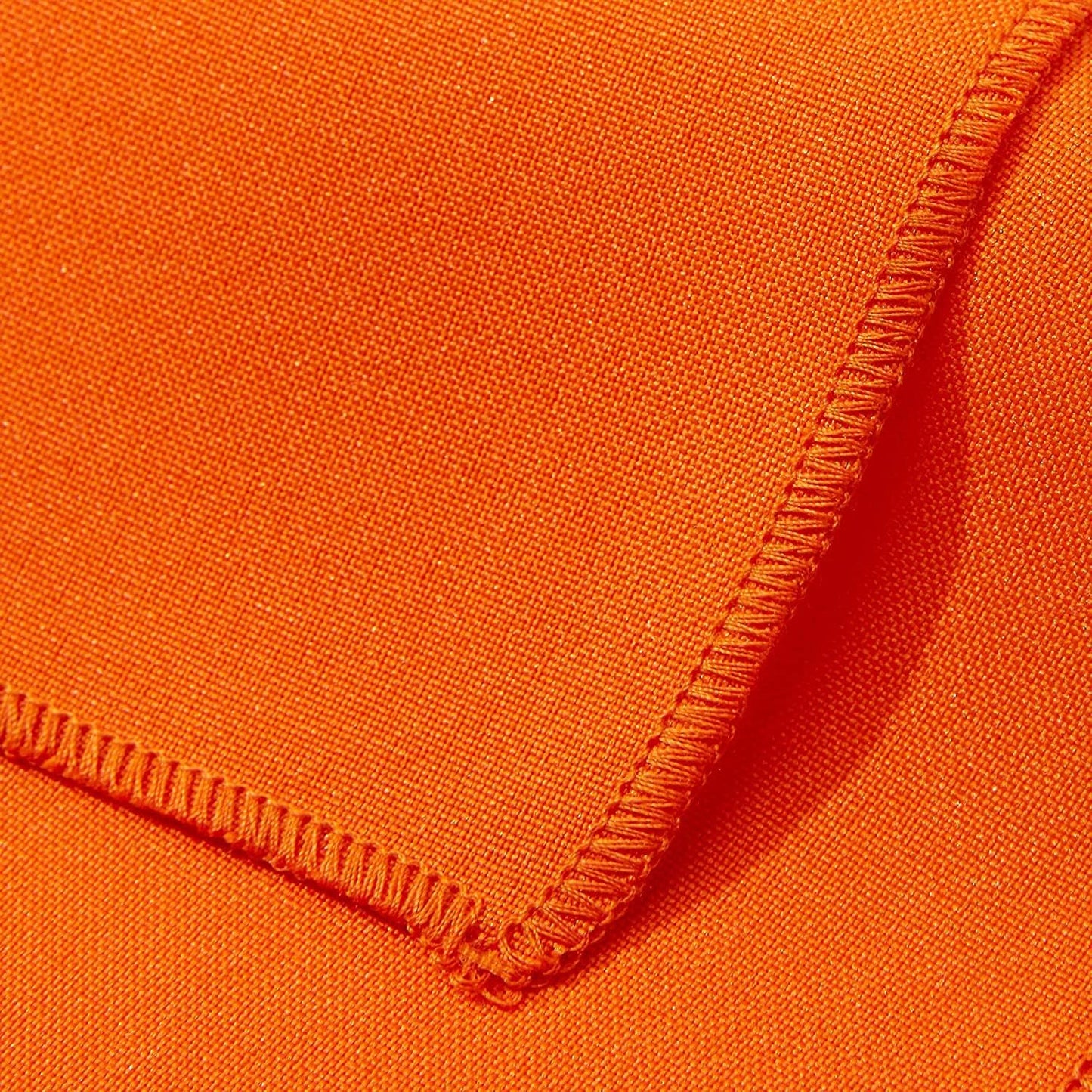 LA Linen 10-Pack Poly Poplin Napkin, Soft Cloth Napkins, Washable Reusable Napkins, Stain and Wrinkle Resistance Table Napkins for Dinner, Wedding, Parties, 18 by 18-Inch, Orange