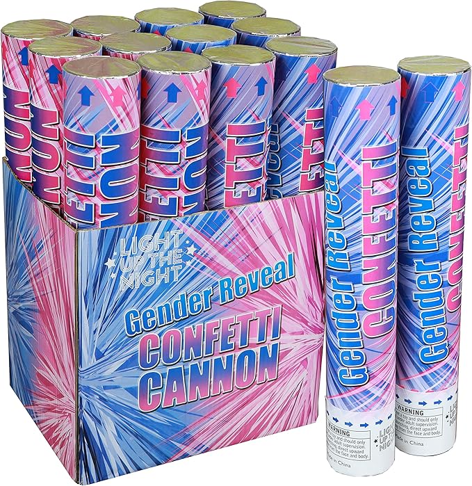 Blue Confetti Cannon