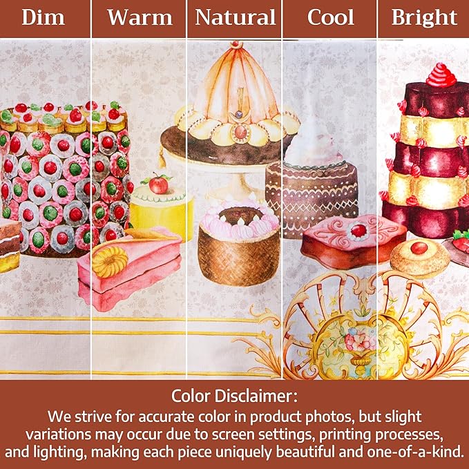 Maison d' Hermine Premium Table Cloth Square Table 100% Combed Cotton 70 x 70 Inches Tablecloth Reusable Decorative for Dining Room, Farmhouse, Home, Party, Festive & Wedding - Pastries