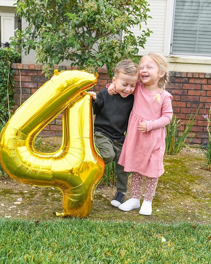 Gold Number 80 Balloon 40 inch, 80 Number Balloons, 80th Gold Birthday Decorations, 80 Year Old Women Men Golden Party Supplies