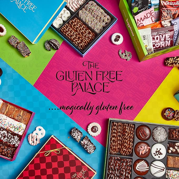 Gluten Free Palace Assorted Candy Gift Basket – Variety of Nuts & Treats for Birthday, Thank you, Adults, Men & Women