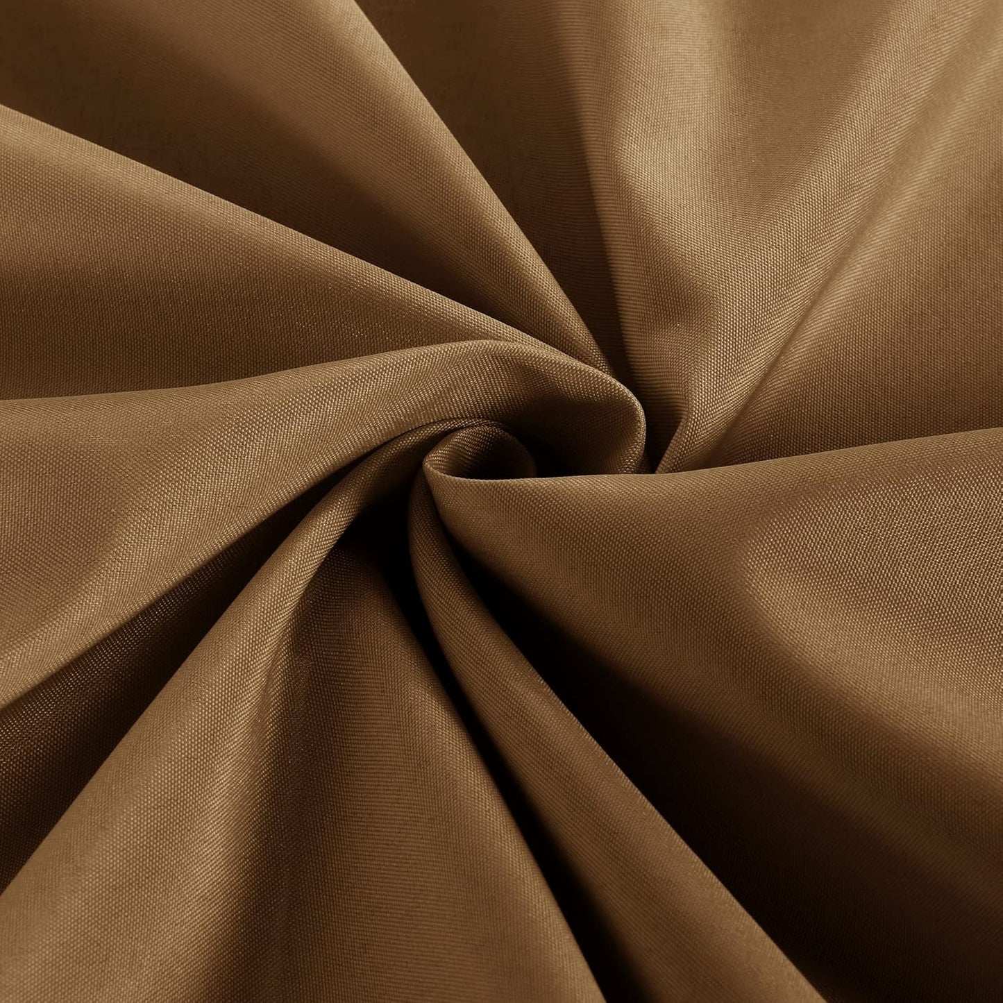 Obstal 2 Pack 8ft Tablecloths for Rectangle Tables - Water Resistant Washable Fabric Polyester Rectangle Table Cover Protector for Wedding, Banquet and Trade Shows, 96L x 30W Inches, Coffee